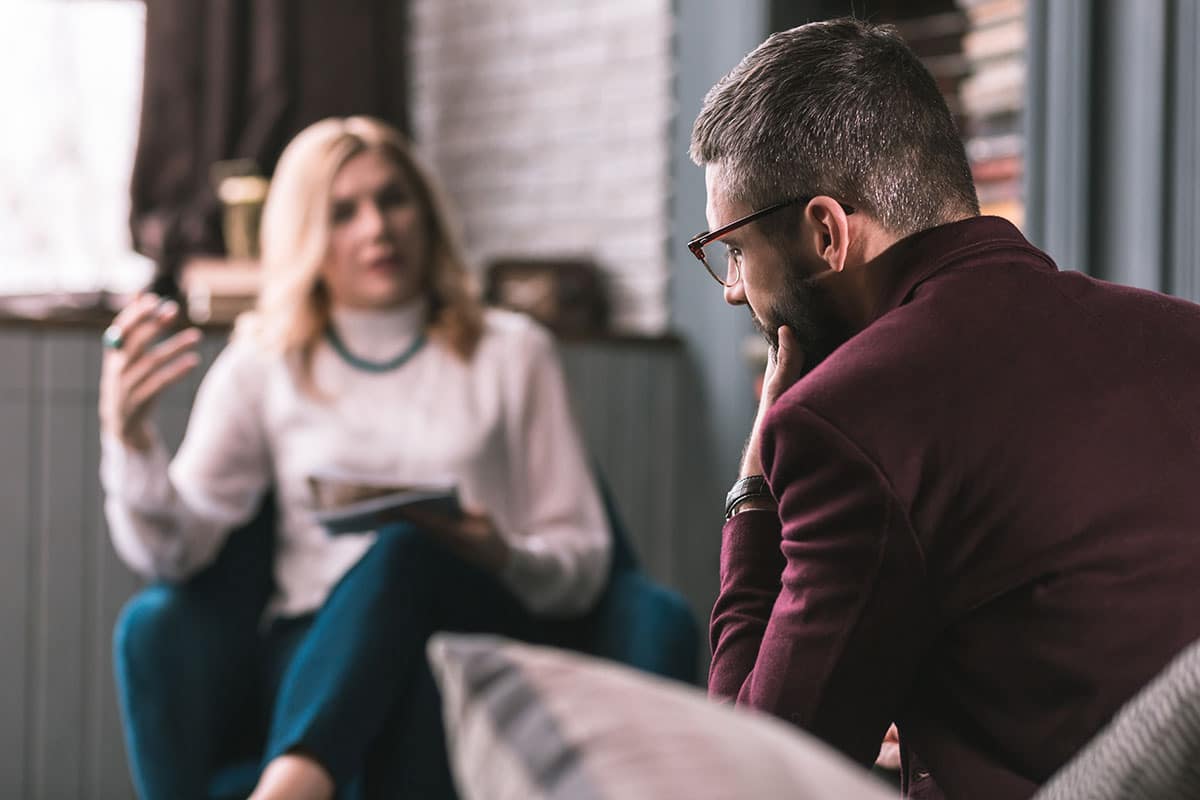 personality disorder therapist speaking with patient