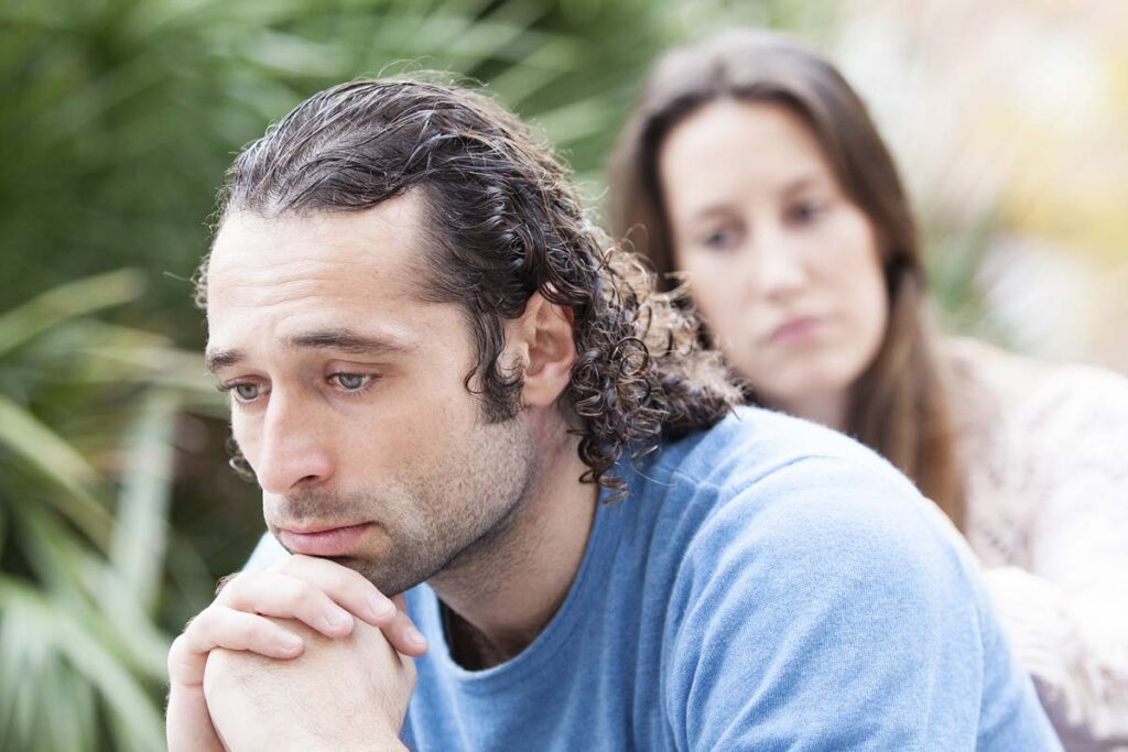 man wondering what causes depression