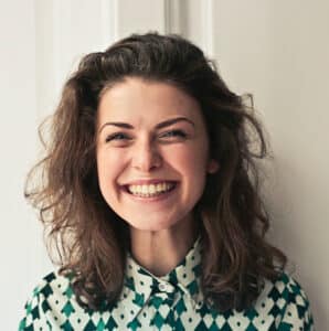 woman smiling